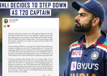 Virat Kohli To Step Down As India’s T20 Captain After ICC T20 World Cup